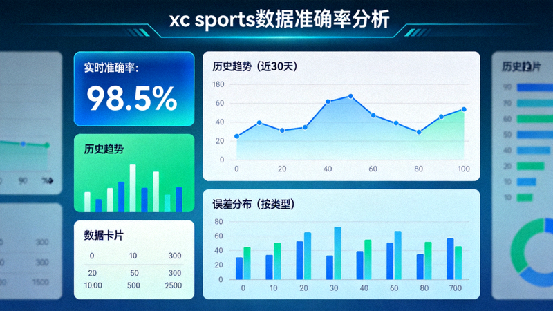 xc sports数据准确率分析仪表盘界面截图